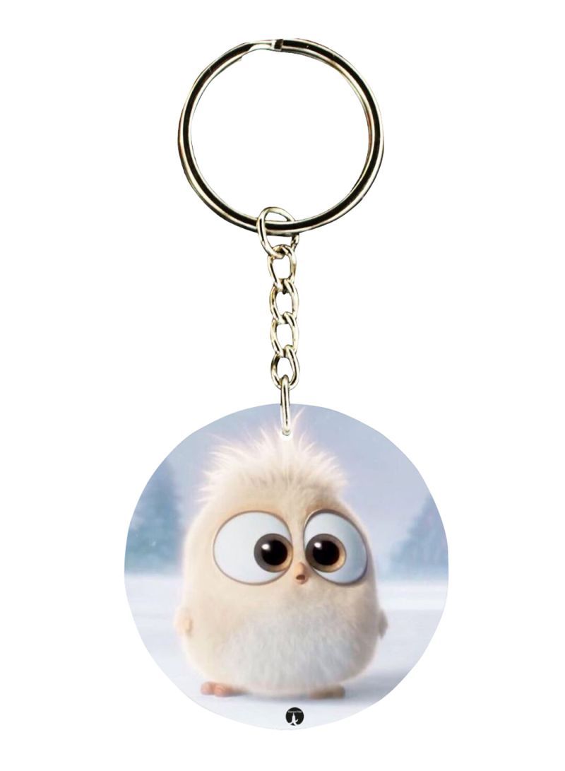 RKN Double Sided Bird Printed Keychain