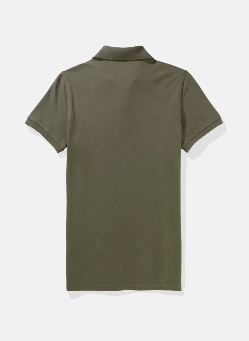 امريكان ايجل Logo Slim Flex Polo Shirt