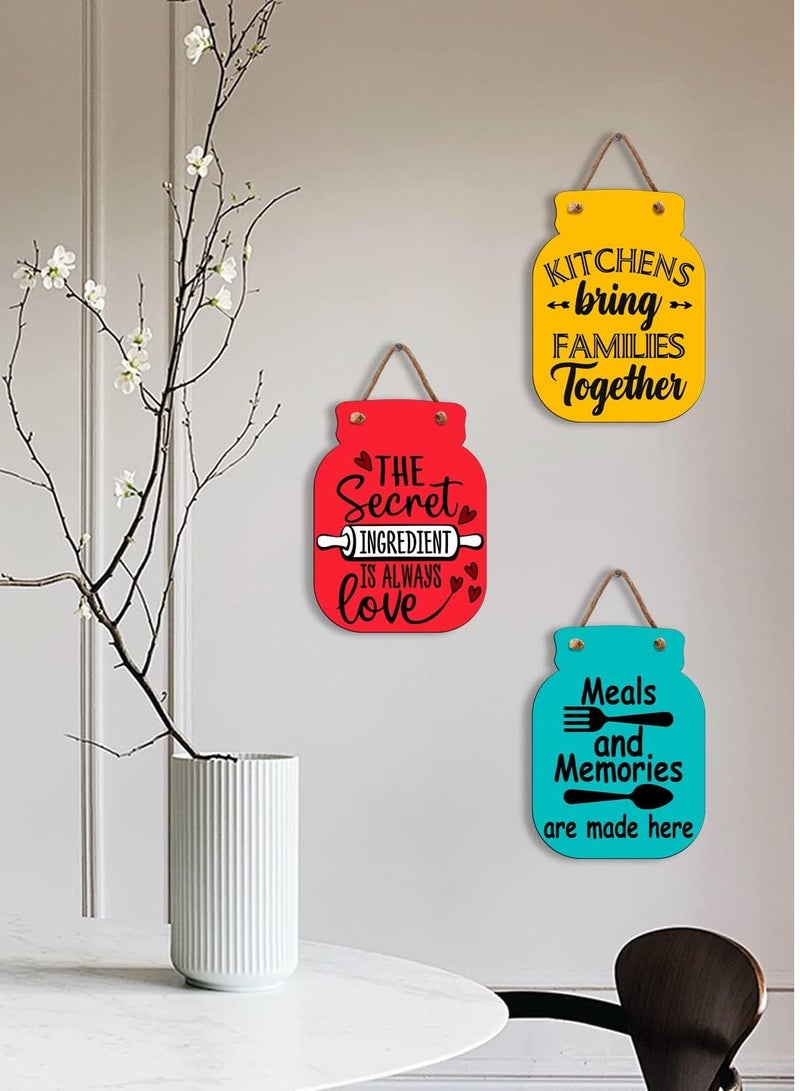 Maxsafe Kitchen Wall Art Decor | Kitchen Decorations for Walls | Kitchen Wall Decor | Wooden Wall Art | Kitchen Decor Accessories  - Image 3