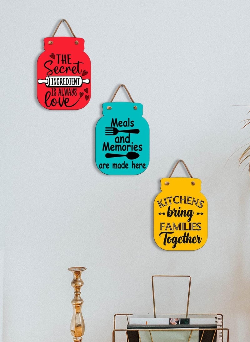 Maxsafe Kitchen Wall Art Decor | Kitchen Decorations for Walls | Kitchen Wall Decor | Wooden Wall Art | Kitchen Decor Accessories  - Image 5