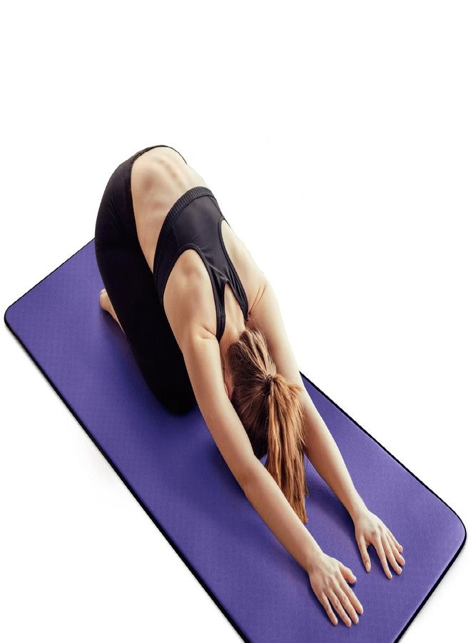 FLY LITE FLYLITE PREMIUM YOGA MAT, FOR KIDS & TEENAGERS, FLOOR EXERCISE MAT, PHYSIOTHERAPY EXERCISE MAT with Carry Strap, Non Skid, Non-stain (purple) - Image 4