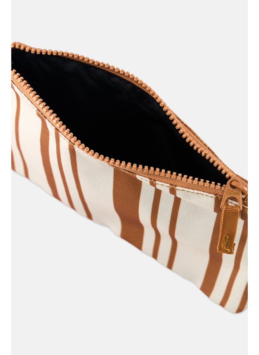 Citron Stripe Cosmetic Pouch, Multicolor  - Image 3