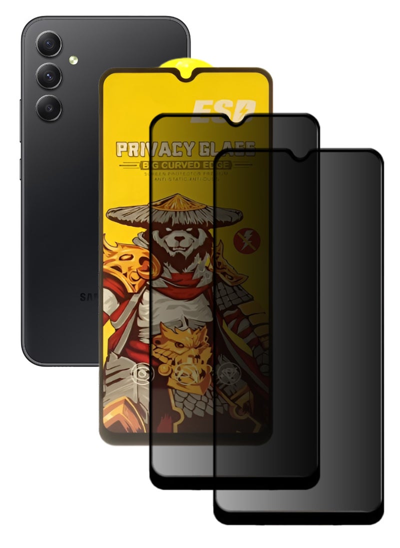 ESD 2 Pieces Tempered Dustproof Privacy Glass Screen Protector Compatible For Samsung Galaxy A34 5G - Image 1