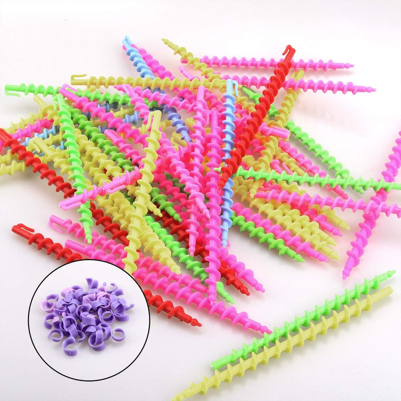 Coobbar Coobar 35Pcs Plastic Barber Hairdressing Spiral Hair Perm Rod Salon Tool Durable - Image 2