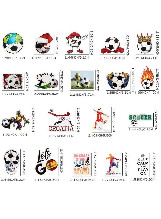 Moncinday Soccer Stickers 100Pcs Gifts For Boys Girls Sport Soccer Stickers For Water Bottles Soccer Gift Decal Soccer Party Favors For Kids - Image 3
