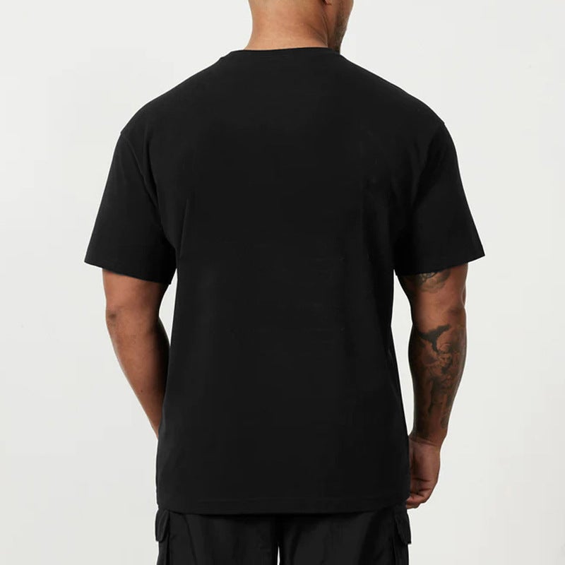 Japanese Anime Ghost Fitness Short Sleeve Personalized Cotton Top T-Shirt Loose Plus Size Bottoming Shirt - Image 3