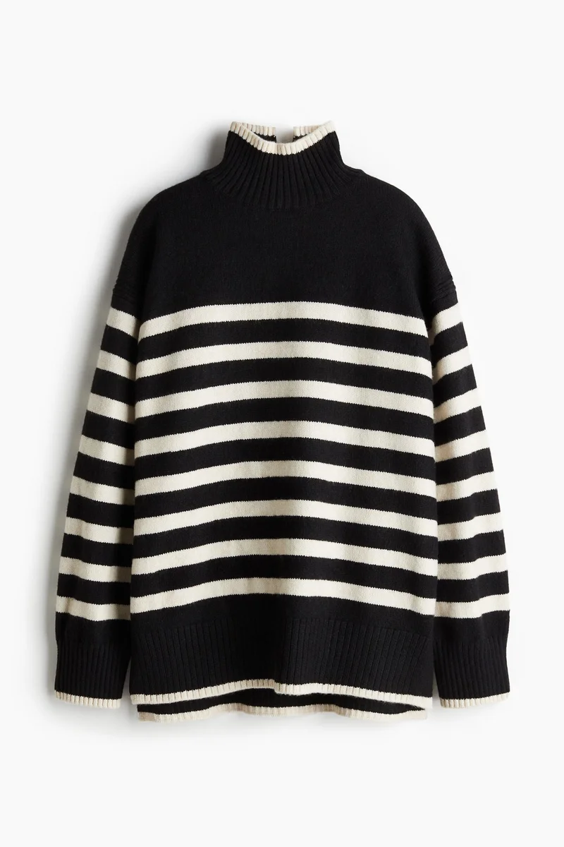 H&M Oversized polo-neck jumper