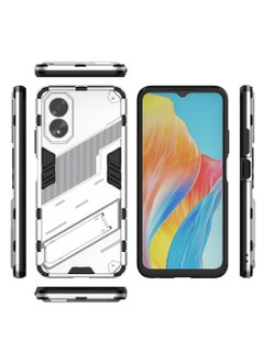 CaseNeo OPPO A38 4G/A18 4G Mobile Case Cover with Hybrid Heavy Duty Protection Shockproof Back Cover with Anti-Fingerprint Anti-Scratch Protector with Defender Kickstand Free Hand Watching TV  - Image 4