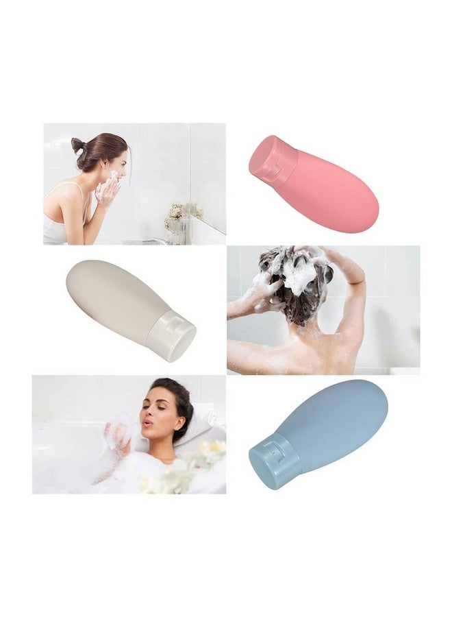 SUN PANTRY 60ML Travel Bottles Set - Mini Plastic Squeeze Containers for Toiletries (Pack of 3 Multicolor) - Image 3