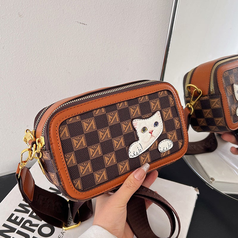 Underarm Bag For Women 2024 Autum New Classic Versatile Shoulder Bag Niche Design Small Square Bag Presbyopic Crossbody Bag - Image 3