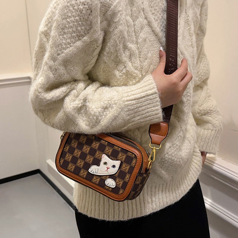Underarm Bag For Women 2024 Autum New Classic Versatile Shoulder Bag Niche Design Small Square Bag Presbyopic Crossbody Bag - Image 5