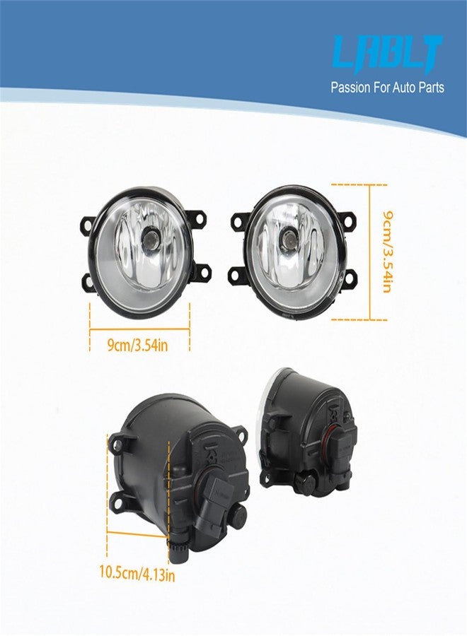 LABLT Clear Fog Lights w/Switch Kit Replacement for Camry 2007 2008 2009 Driver Left and Passenger Right Side Fog Lamp Assembly - Image 4