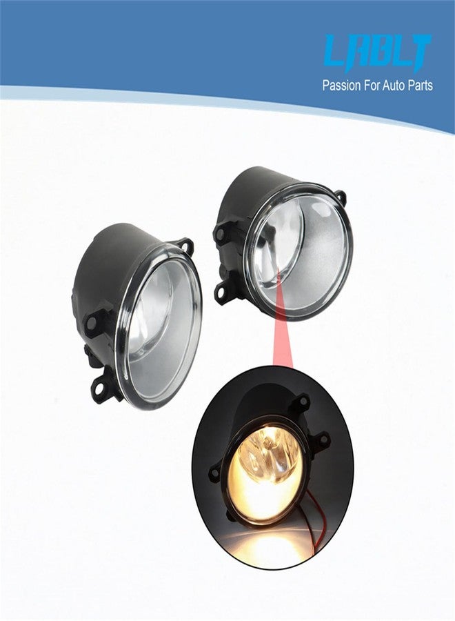 LABLT Clear Fog Lights w/Switch Kit Replacement for Camry 2007 2008 2009 Driver Left and Passenger Right Side Fog Lamp Assembly - Image 5
