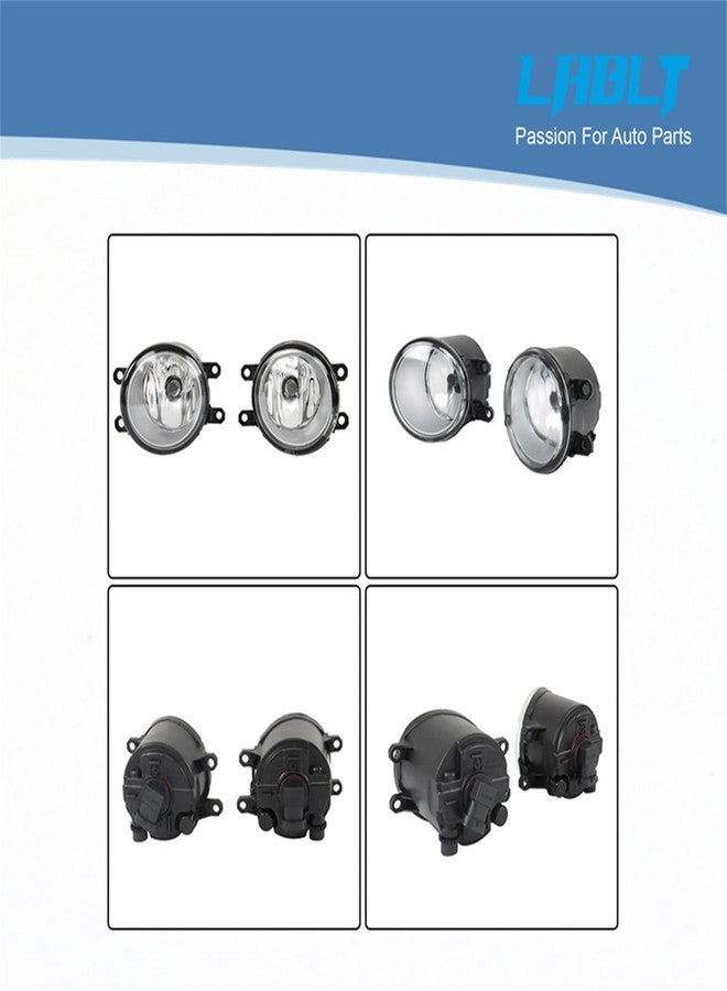 LABLT Clear Fog Lights w/Switch Kit Replacement for Camry 2007 2008 2009 Driver Left and Passenger Right Side Fog Lamp Assembly - Image 2