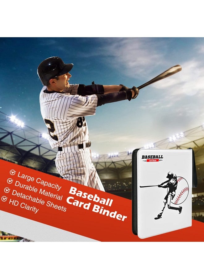 ProCase 4-Pocket Baseball Card Binder Fits 440 Cards, Sport Trading Card Album Book with 55 Sleeves for Baseball Colletible Card Holder -Medium - Image 2