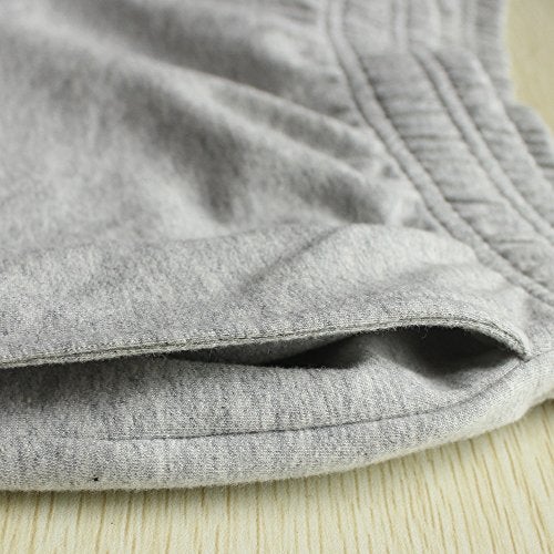 palglg Mens Bodybuilding Workout Shorts 5" Inseam with Pockets PLN Gray M - Image 5