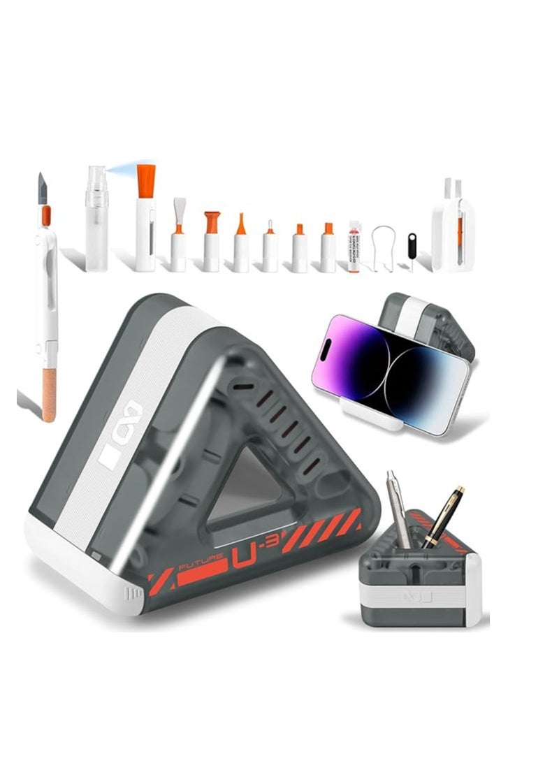 منظف ​​لوحة المفاتيح الإلكتروني لأجهزة ماك بوك برو وآيفون والكمبيوتر المحمول والكمبيوتر اللوحي والسيارة وفرشاة رش وقلم لتنظيف الشاشة المسطحة للتلفزيون الذكي والهاتف وعدسات الكاميرا وأدوات مكتب رائعة وهدايا للاعبي الألعاب - Image 1