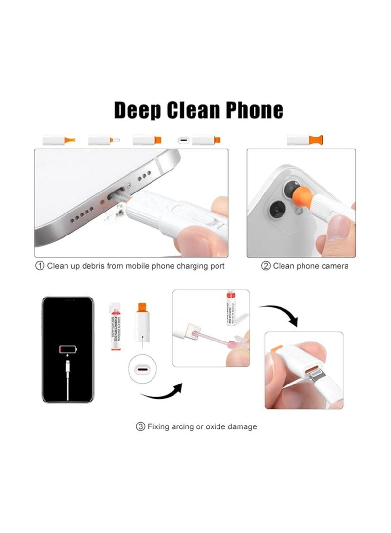 منظف ​​لوحة المفاتيح الإلكتروني لأجهزة ماك بوك برو وآيفون والكمبيوتر المحمول والكمبيوتر اللوحي والسيارة وفرشاة رش وقلم لتنظيف الشاشة المسطحة للتلفزيون الذكي والهاتف وعدسات الكاميرا وأدوات مكتب رائعة وهدايا للاعبي الألعاب - Image 4