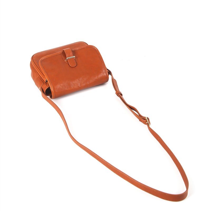 26 New Japanese-Style Niche Single-Shoulder Messenger Bags Made Of Vegetable-Tanned Leather, Semi-Handmade Vintage Women'S Crossbody Small Square Bags - Image 5