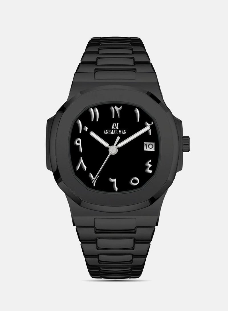 Anemar Man Men's Watch, Stainless Steel Strap and Lock