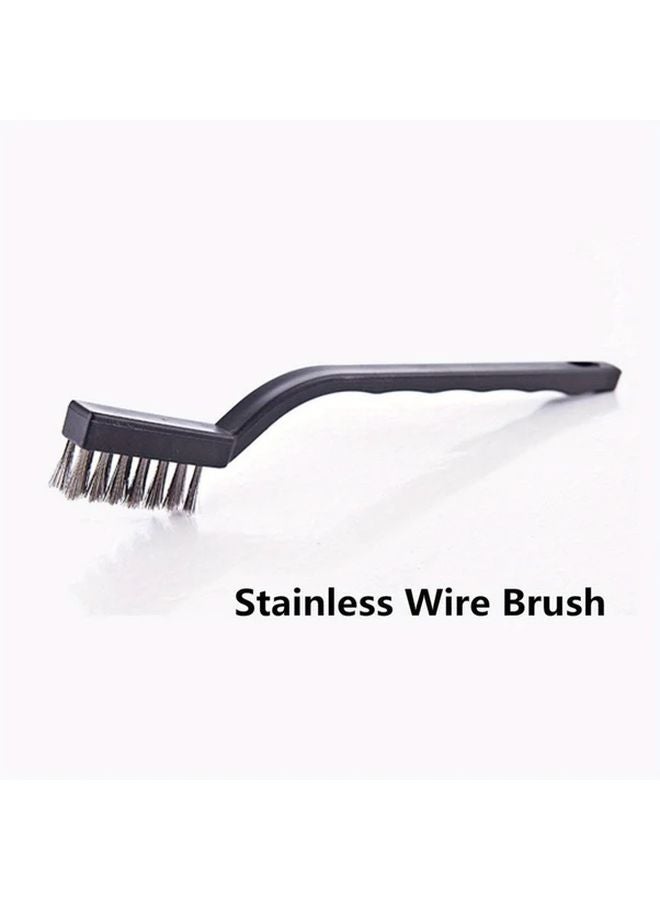 10pcs Stainless Steel Wire Brush Set Curved Handle For Welding Slag Rust Metal Cleaning - Image 5