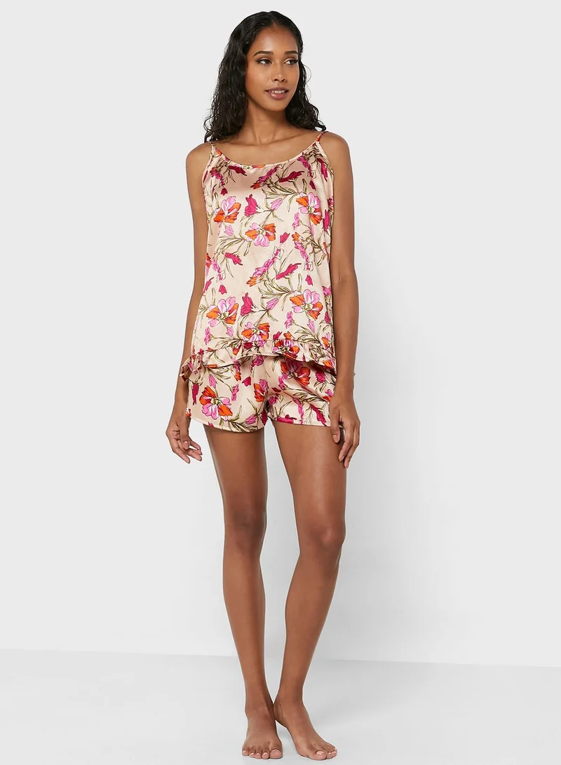 Ginger Printed Short Set