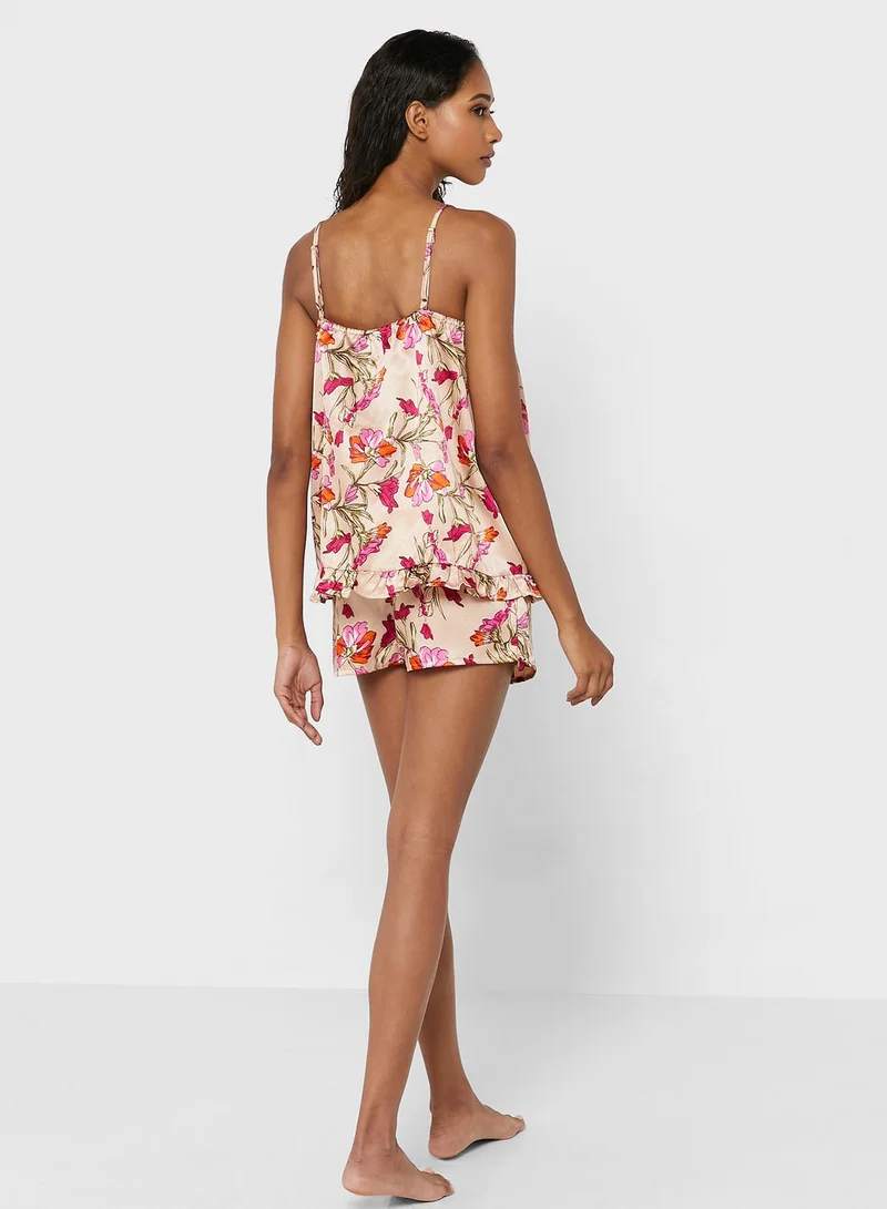 Ginger Printed Short Set