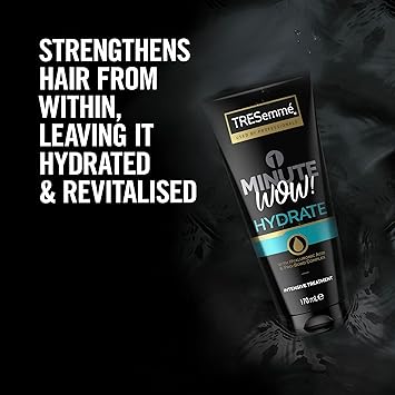 Tresemme تريسمي علاج مكثف للشعر لمدة دقيقة WOW بالترطيب مع حمض الهيالورونيك مع مركب ProBond للشعر الجاف أو التالف 170 مل - Image 2