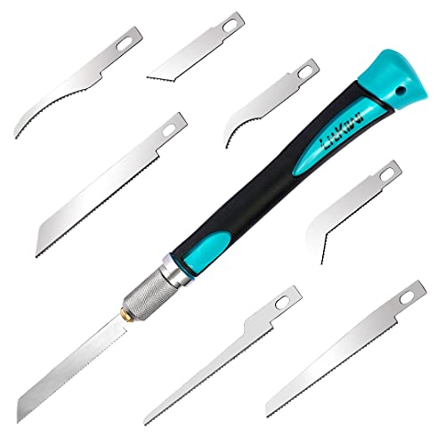 LitKiwi Prozwee Model Craft Hand Saw Kit(with 7PCS Saw Blades),Modeling Knife Hacksaw Tool,DIY Mini Razor Saw Kit for Handcrafted, DIY models and Other Fine Cutting - Image 1