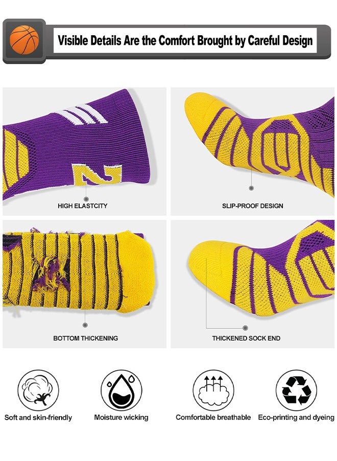 GROIC - Elite Basketball Socks, Athletic Socks with 3D Ankle Protection, Football & Running Socks, Compression Cushion Sport Socks Unisex - Image 1