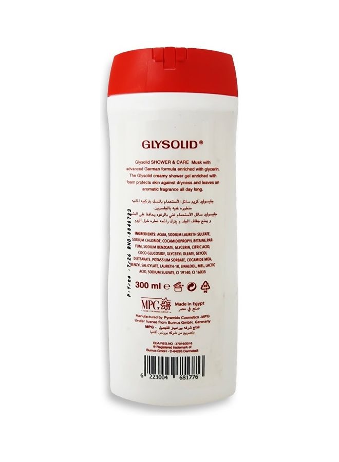 GLYSOLID Shower & Care with Musk scents with advanced glycerin formula to softness your skin all the day (Musk) 300ml - Image 3