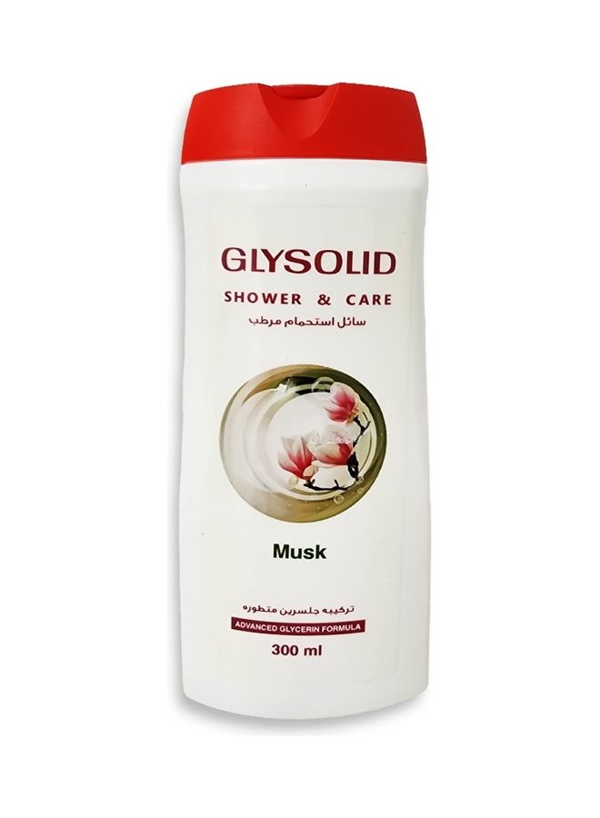 GLYSOLID Shower & Care with Musk scents with advanced glycerin formula to softness your skin all the day (Musk) 300ml - Image 1