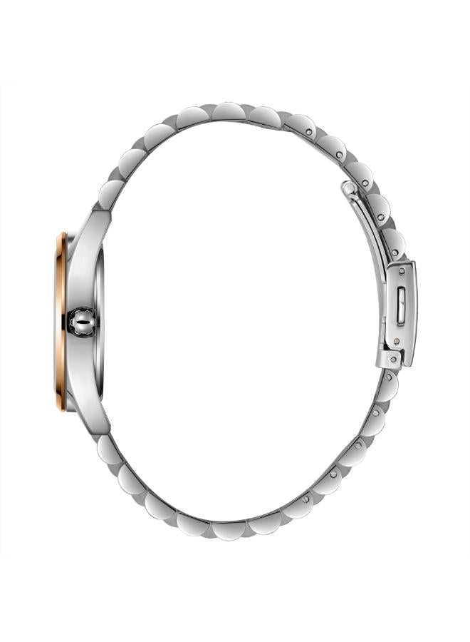 سلازنجر ساعة يد نسائية معدنية بعقارب - Image 3