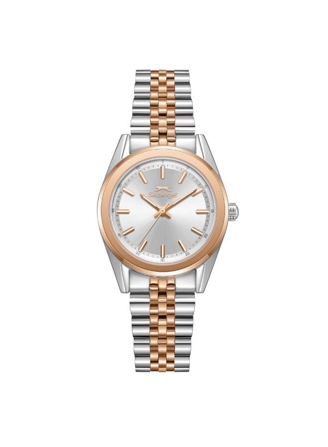 سلازنجر ساعة يد نسائية معدنية بعقارب - Image 1