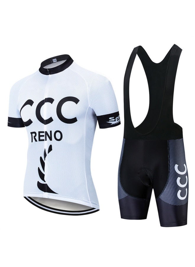 Breathable Cycling Jersey Road Mountain Bike Riding Top Pants Cycling Clothing Downhill Clothing Short-sleeved Suit