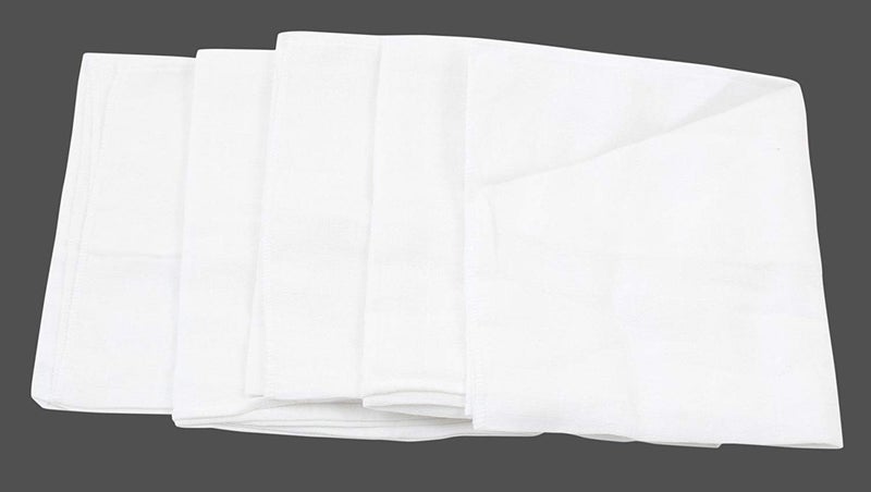ans Unisex Nappy Cloth Set Of White Soft Pure Cotton And Highly Absorbent (70X70 Cms) (48 Pc Nappy Cloth White) - Image 4