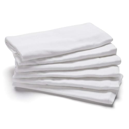 ans Unisex Nappy Cloth Set Of White Soft Pure Cotton And Highly Absorbent (70X70 Cms) (48 Pc Nappy Cloth White) - Image 3