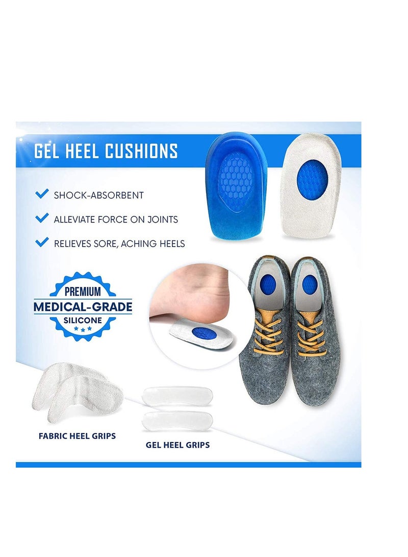 SYOSI Plantar Fasciitis Relief Foot Pain, Planter Fasciitis Support, Gel Calcaneal Bone Spurs and Treatment Package, Compression Socks, Cuffs, Arch Support, Heel Pads - Image 4