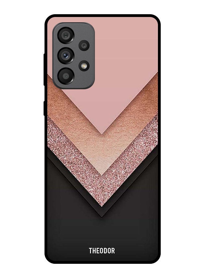 Theodor Protective Case Cover For Samsung Galaxy A33 5G    Black Golden & Pink - Image 1