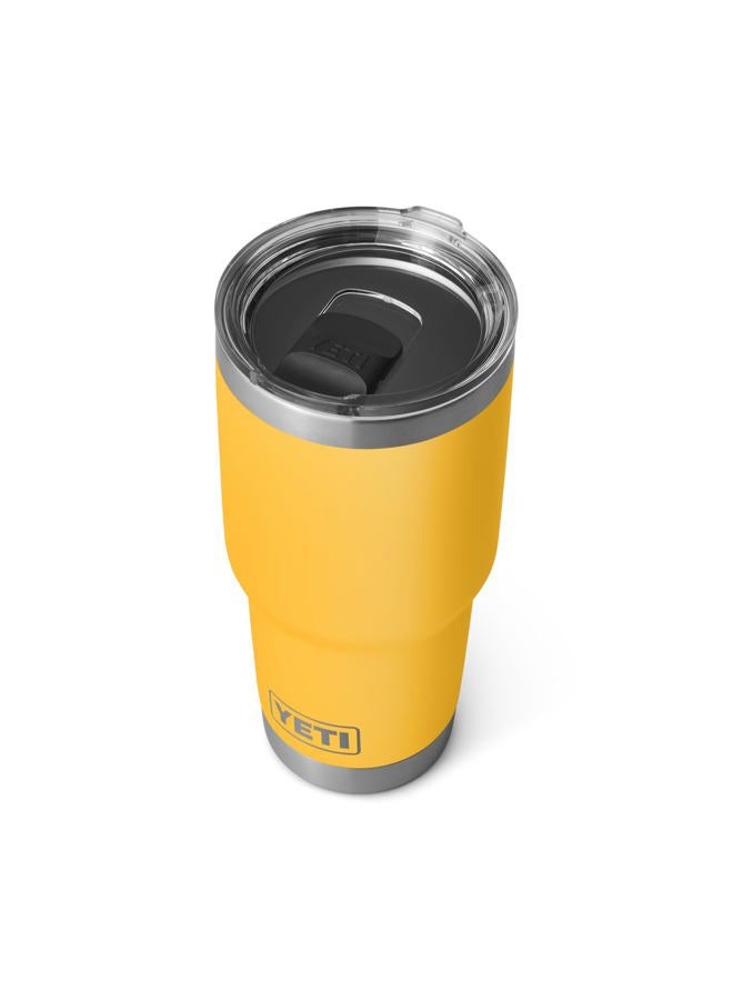 YETI كوب رامبلر 30 أونصة، فولاذ مقاوم للصدأ، معزول بالفراغ مع غطاء مغناطيسي، أصفر جبلي - Image 4