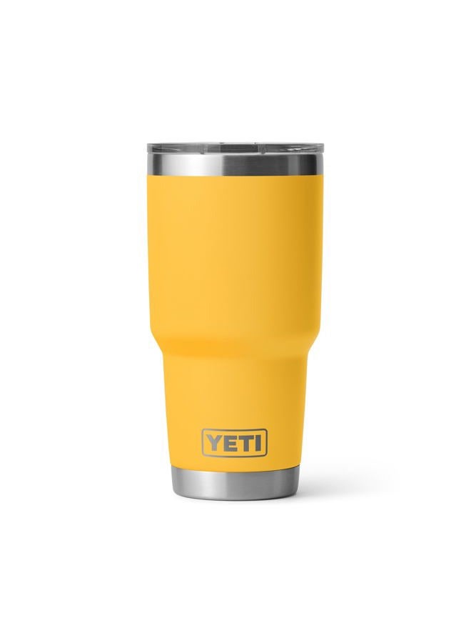 YETI كوب رامبلر 30 أونصة، فولاذ مقاوم للصدأ، معزول بالفراغ مع غطاء مغناطيسي، أصفر جبلي - Image 1