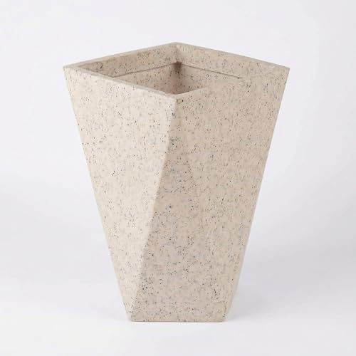 Leafy Tales Modern Diamond Tower Planter for Home Décor 12 INCH, Highly Durable,Lightweight Indoor Outdoor Planter, Flower Pot Gamla - Image 1
