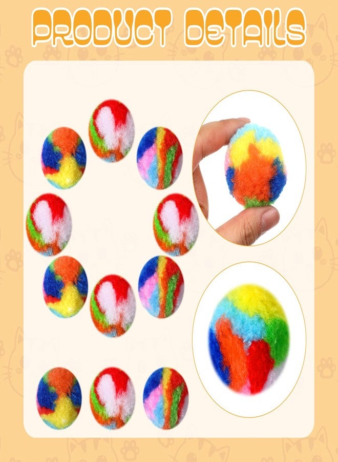 Aeaocvo 20 PCS Cat Pom Pom Balls, 1.6 Inch Large Cat Toy Ball, Soft Plush Balls Interactive Training Fuzzy Cats Ball Toy for Cats Kitten Playing Exercising Indoor - Image 4