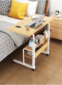 Sharpdo Bedside Table in The Bedroom Movable Lifting Table 80*40*(79-90)cm  - Image 2