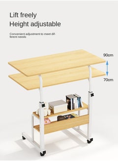 Sharpdo Bedside Table in The Bedroom Movable Lifting Table 80*40*(79-90)cm  - Image 5