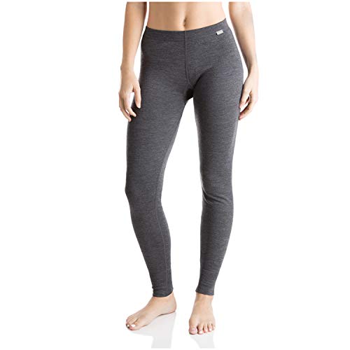 MERIWOOL Womens 100% Merino Wool Base Layer Thermal Pants Charcoal Gray - Image 1