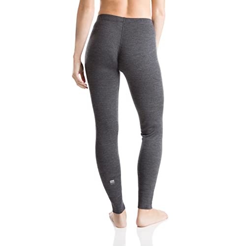 MERIWOOL Womens 100% Merino Wool Base Layer Thermal Pants Charcoal Gray - Image 2