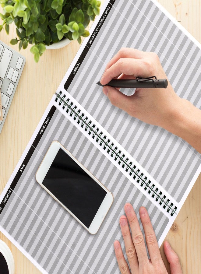INKNOTE Visitor log book Spiral visitors register book Visitor log book for business Visitor guest book for Office visiting Wedding reception and Events reception Supplies 8.27 x 11inch 120 Pages - Image 4