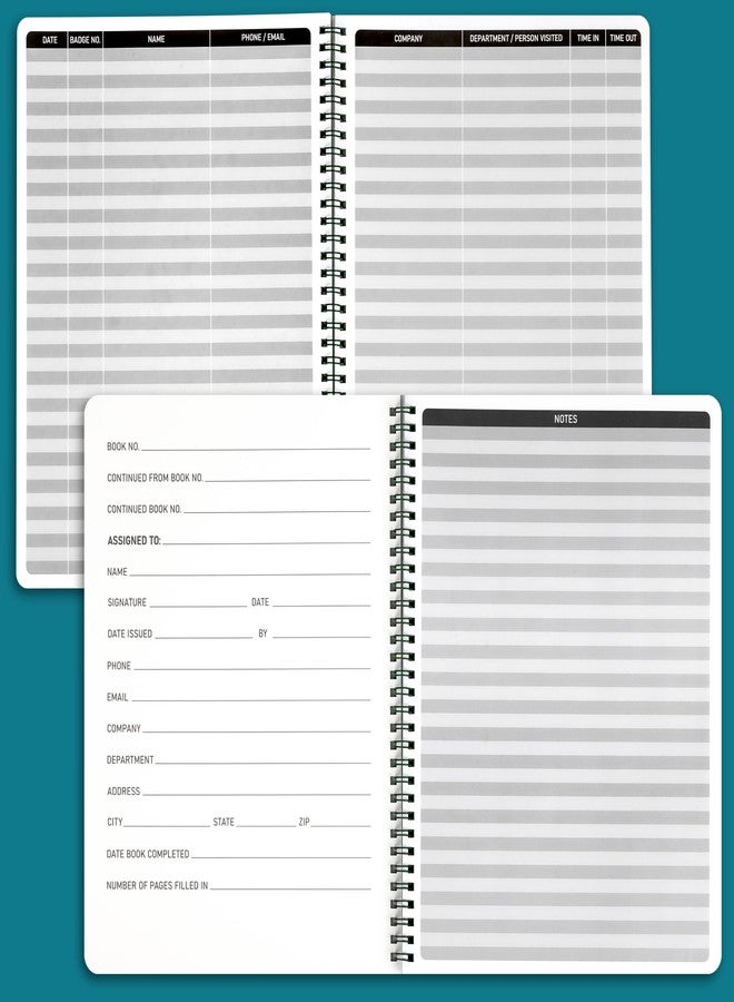 INKNOTE Visitor log book Spiral visitors register book Visitor log book for business Visitor guest book for Office visiting Wedding reception and Events reception Supplies 8.27 x 11inch 120 Pages - Image 5