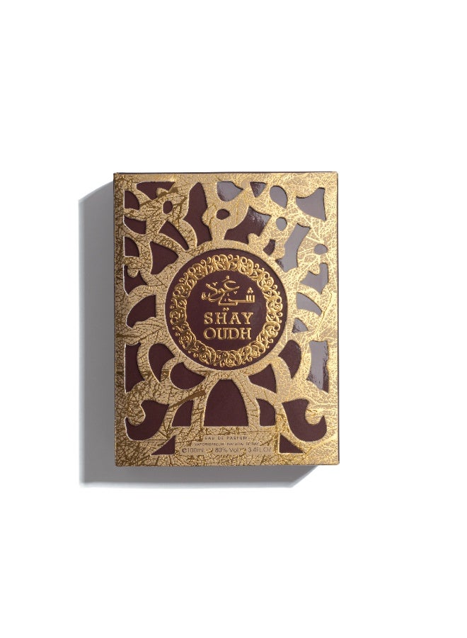 Al Hunaidi Perfumes Shay Oudh by HUNAIDI Perfumes Unisex Arabic Perfume for Both Men and Women - Luxurious Fragrance with Oudh, Amberwood, Jasmine, Moss, Honey, Woody, and Herbal Tones - 100ml Bottle - Image 4
